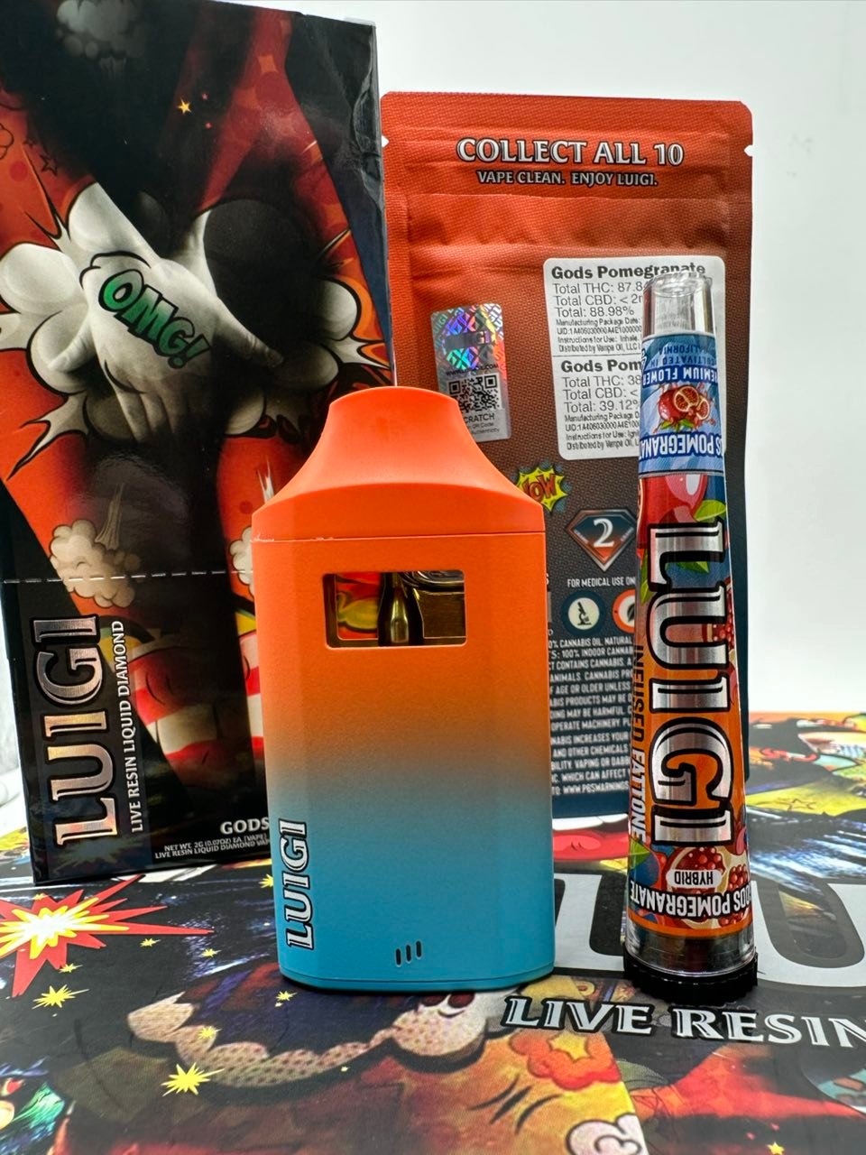 luigi live resin cart