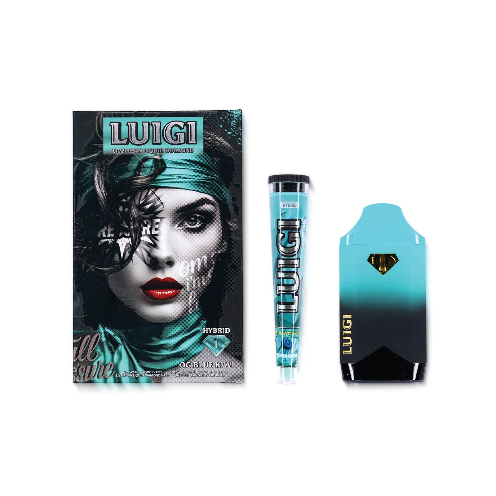 Luigi OG Blue Kiwi Carts