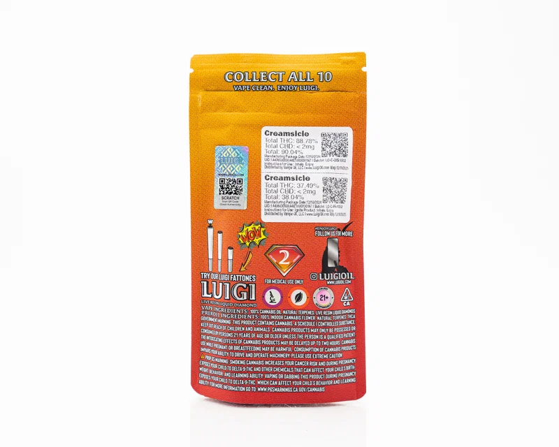 Creamsicle Luigi All in One Vape