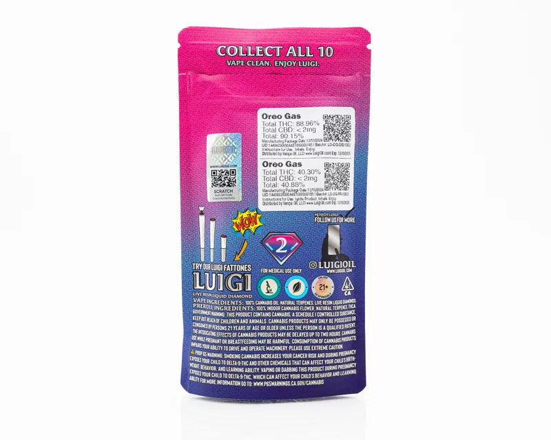 oreo gas luigi rechargable